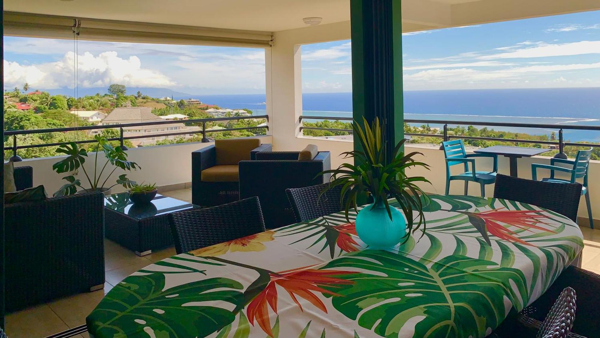 Kaili Ocean View Luxury 2Br Ac Throughout Fiber Wifi & Pool Apartman Papeete  Kültér fotó